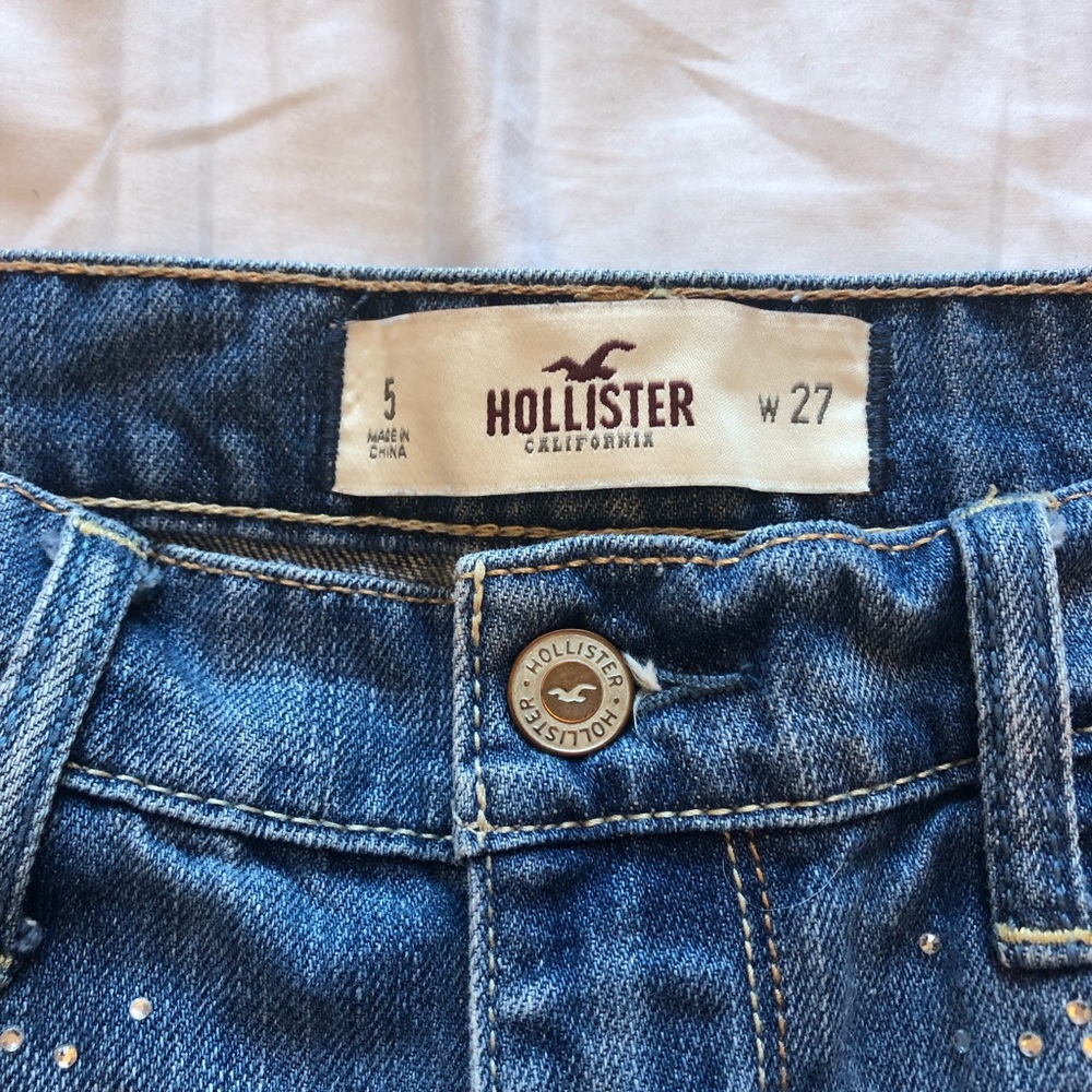 Hollister sparkle jean shorts